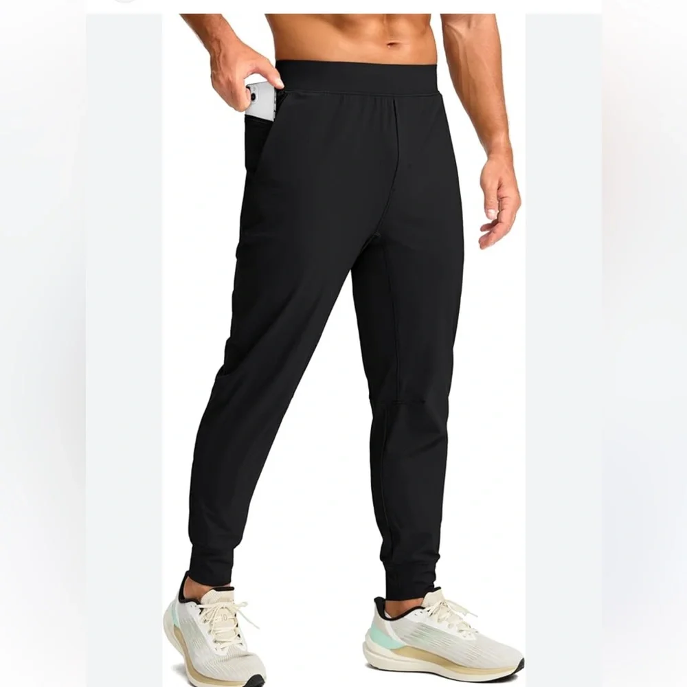 lululemon athletica Men's Classic Black Joggers - Picture 1 of 5
